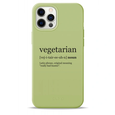 Чохол Pump Silicone Minimalistic Case for iPhone 12 Pro Max - Vegetarian Wiki (PMSLMN12(6.7)-4/253)